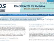 Tablet Screenshot of oc-spedytora.info